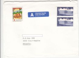 STAMPS ON COVER, NICE FRANKING, CASTLE, 1999, NORWAY - Covers & Documents