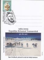 BRITISH ARCTIC EXPEDITION TO SVALBARD, DOGS, SPECIAL POSTCARD, 2009, ROMANIA - Expéditions Arctiques