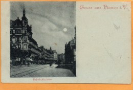 Gruss Aus Plauen I V Bahnhofstrasse 1900 Postcard - Plauen
