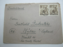 1948, Brief Nach Deutschland - Lettres & Documents