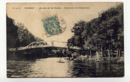 CP , 78 , POISSY , Passerelle De Migneaux - Poissy