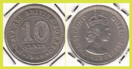 Malesia & Borneo Inglese 10 Cents 1960 KM#2 - Used - Malesia