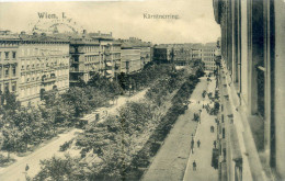 WIEN. Kartnerring. Tram. Posted For TRIESTE 1907. - Ringstrasse