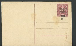 1919. AUSTRIAN OCCUP.  STATIONARY CARD WITH  IMPRINTED " KRAKAU " OVERPRINT - Other & Unclassified