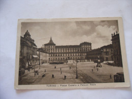 CARTOLINA TORINO PIAZZA CASTELLO E PALAZZO REALE  VIAGGIATA - Palazzo Reale