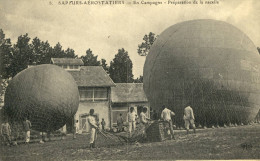 CPA (aerostation B4)   SAPEURS AEROSTIERS En Campagne Preparation De La Nacelle - Mongolfiere