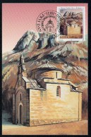 Yugoslavia 1995. Maximum Cards - ´800th Anniversary Of Church St. Luka In Kotor´ - Tarjetas – Máxima
