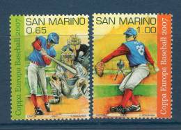 San Marino / San Marin 2007 -- Baseball -- **MNH - Unused Stamps