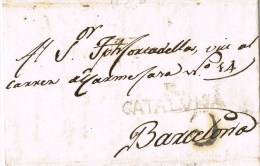 9179. Carta Entera Pre Filatelica POBOLEDA (Tarragona) 1800 - ...-1850 Prephilately