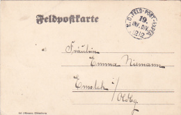 FELDPOFTKARTE, K.D. FELDPOSTEXPED, 19 INF.. DIV., 1912, WW1 - Guerre Mondiale (Première)