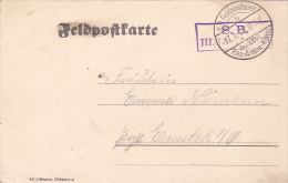 FELDPOFTKARTE, K.D. FELDPOSTAMT,  RES ARMEE KORPS, 1911, WW1 - WW1