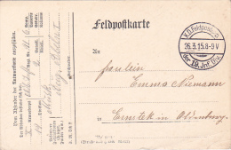 FELDPOFTKARTE,  FELDPOSTEXPEDITION, IDER 19 INF. DIV., 1915, WW1 - 1. Weltkrieg