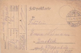 FELDPOFTKARTE,  FELDPOSTEXPEDITION, DER 19 INF. DIV., 1915, WW1 - 1. Weltkrieg