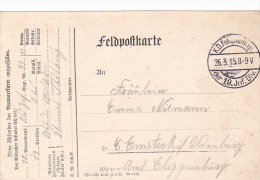 FELDPOFTKARTE,  FELDPOSTEXPEDITION, DER 19 INF. DIV., 1915, WW1 - 1. Weltkrieg