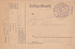 FELDPOFTKARTE,  FELDPOSTEXPEDITION, 51 RES. DIV., 1915, WW1 - Guerre Mondiale (Première)