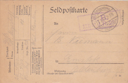 FELDPOFTKARTE, K.D. FELDPOSTEXPEDITION, DER 51 RES. DIV., 1915, WW1 - 1. Weltkrieg