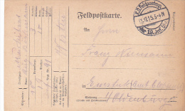 FELDPOFTKARTE, K.D. FELDPOSTEXPEDITION, DER 19 INF. DIV., 1915, WW1 - 1. Weltkrieg