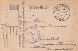 FELDPOFTKARTE, KAIS DEUTSCHE, FELDPOST, ARMEE KRAFTWAGEN- PARK, BRIEF- STEMPEL, 1917, WW1 - WW1