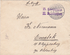 OLDENBURG, FELDPOST COVER, 1915, WW1 - WW1