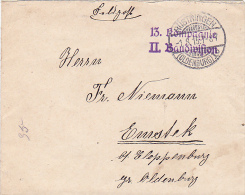 OLDENBURG, FELDPOST COVER, 1915, WW1 - Guerre Mondiale (Première)