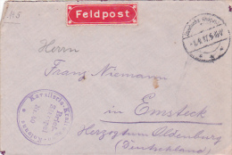 KAVALLERIE- KRAFTWAGEN- KOLONNE , FELDPOST COVER, 1917, WW1 - WW1