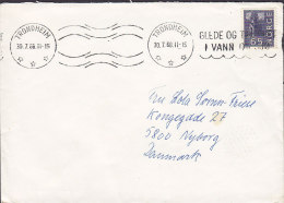 Norway Deluxe Slogan TRONDHEIM 1968 Cover Brief To NYBORG Denmark - Storia Postale