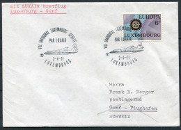 1971 Luxembourg Switzerland Luxair First Flight Cover - Geneve - Cartas & Documentos