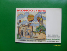 2003 FRAGNETO MONFORTE Raduno Internazionale MONGOLFIERE - Benevento