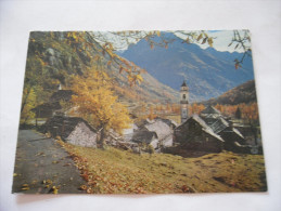 CARTOLINA SVIZZERA SONOGNO VALLE VERZASCA VIAGGIATA - Sonogno