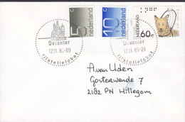 Netherlands DEVENTER Filatelieloket 1986 Cover Brief To HILLEGOM Dog Hunde Chien - Lettres & Documents