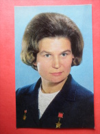 Valentina Tereshkova , Vostok 6 - Soviet Cosmonaut - Space - 1973 - Russia USSR -unused - Espace