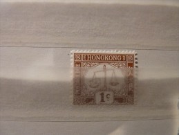 Hong Kong 1923 1c Brown Postage Due SGD 1 ScJ 1 - Portomarken