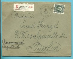 216 Op Brief Aangetekend Met Stempel  BRUXELLES 2 - 1921-1925 Petit Montenez