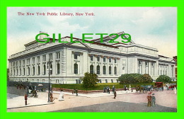 NEW YORK CITY, NY - THE NEW YORK PUBLIC LIBRARY - ANIMATED - SUCCES POSTAL CARD CO PUB. - - Educazione, Scuole E Università