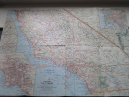 SOUTHERN CALIFORNIA ( Atlas Plate 69 National Geographic ) Scale : 1,647,360 Or 26 Miles To The Inch / Anno 1966 ! - Welt