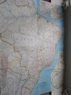 EASTERN SOUTH AMERICA ( Atlas Plate 27 National Geographic ) Scale : 7,286,400 Or 115 Miles To The Inch / Anno 1962 ! - Monde