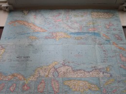 WEST INDIES ( Atlas Plate 23 National Geographic ) Scale : 4,942,080 Or 78 Miles To The Inch / Anno 1962 ! - World