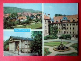 General View - Theatre - Castle Courtyard With Fountain - Meiningen - Nr. 3246 - 1966 - Germany DDR - Unused - Meiningen
