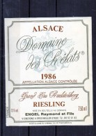 RIESLING - Grand Cru -   (Etiquette Collée Sur Feuille D´expo) - Riesling