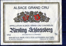 RIESLING - Grand Cru -   (Etiquette Légèrement Collées Sur Feuille D´expo) - Riesling