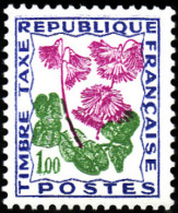 TAXE  N° 102   - Fleurs Des Champs  Soldanelle 1f  -  NEUF** - Cote 0.30e - 1960-.... Neufs