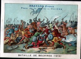 63 - CHROMO BRAVARD FRERES, THIERS - BATAILLE DE BOUVINES (1214) - Altri
