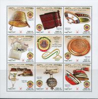 AB0822 Oman 2013 Crafts Flag Vessels S/S(9) MNH - Oman