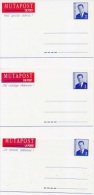 Belgie Briefkaarten (3) Mutapost De Post, Die Post, La Poste Ongebruikt (13067) - Aviso Cambio De Direccion