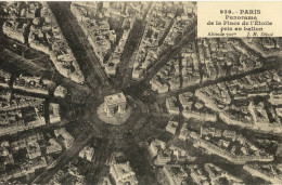 CPA (aerostation B4)   PARIS Panorama De La Place De L Etoile Prise En Ballon - Mongolfiere