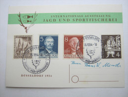 1954, Karte Aus Düsseldorf - Lettres & Documents