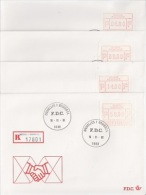 Belgie 1981 Frankeervignetten 1981 FV5 Bruxelles 1 Brussel 4 FDC (13073) - 1980-1999