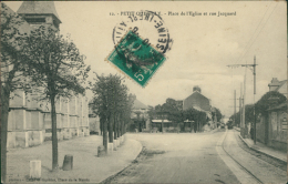 76 LE PETIT QUEVILLY / La Place De L'Eglise Et La Rue Jacquard / - Le Petit-Quevilly