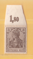 MiNr. 84 IIb OR Deutschland Deutsches Reich - Unused Stamps