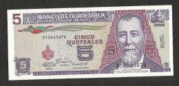 [NC] GUATEMALA - BANCO De GUATEMALA - 5 QUETZALES (1990) - Guatemala